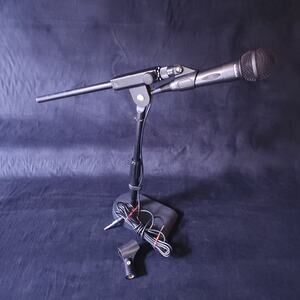 Proline MS112BK Adjustable Table Microphone Stand w/ RadioShack Mic & Cable